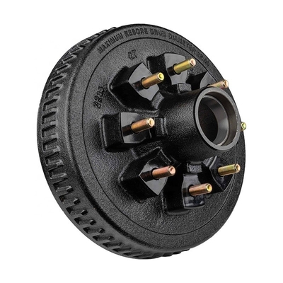 Pièces d'essieux de remorque en fonte 10 &quot; 12 &quot; tambour de frein à domicile mobile pour 3500 7000 lbs