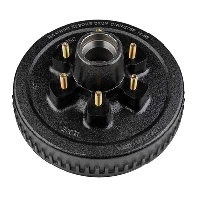 Pièces d'essieux de remorque en fonte 10 &quot; 12 &quot; tambour de frein à domicile mobile pour 3500 7000 lbs