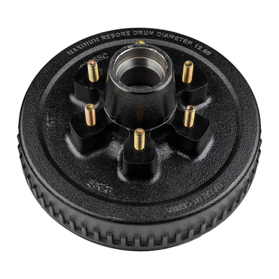 Pièces de remorque 7000 lb 8 Lug 6 1/2 12 pouces tambour de freinage pour le freinage durable et de remorque