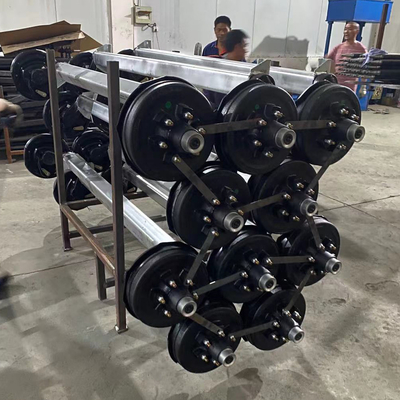 5200 lb 6 Lug électrique de frein de remorque assemblage de l'essieu pour 6 boulons sur 5,5 &quot;Bolt Pattern