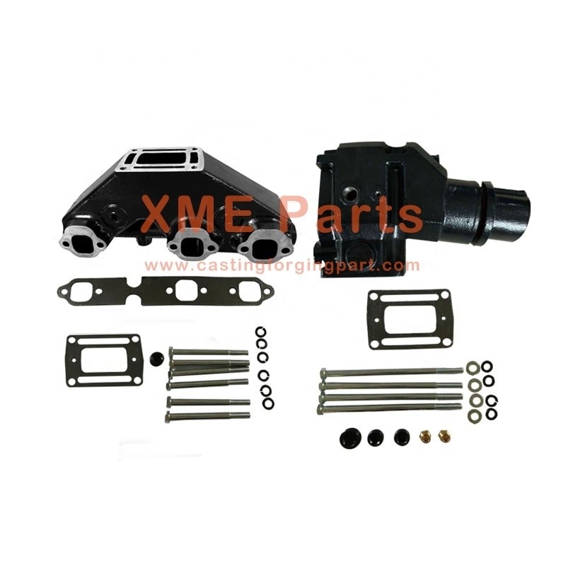 Kit de montage des collecteurs d'échappement marins en fonte pour Volvo Penta OMC 5.0 5.7 L