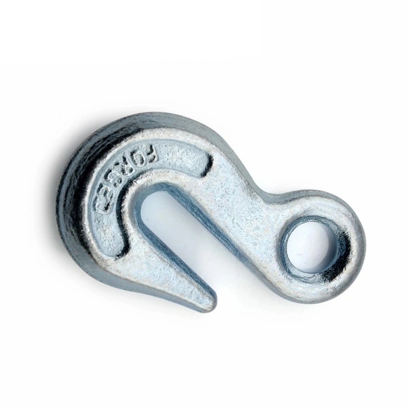 OEM Forgeage Lifting Rigging Eye Hook Parties Closed Die Forging Process Forgé crochet de grue